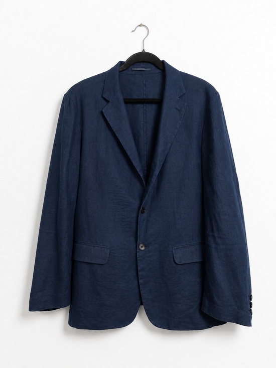 Quince Other - Quince 100% European Linen Blazer Deep Navy Unstructured Career Jacket L